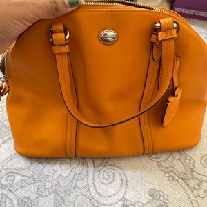 Orange coach Handbag
